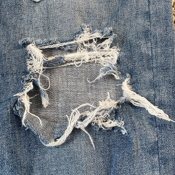 American Eagle Patched Jeans Size 0 - Picture 4 of 11